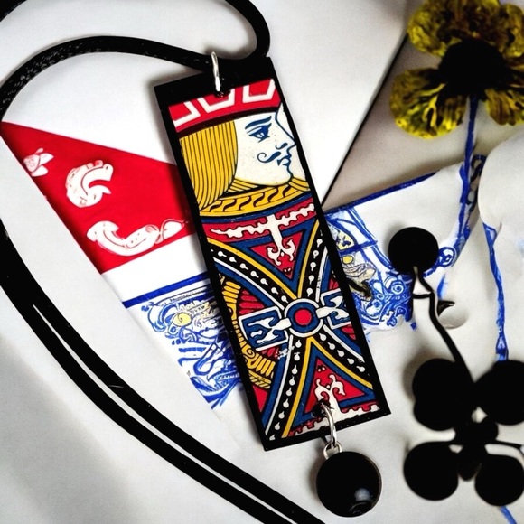 Playing Card Joker Pendant - Picture 1 of 4